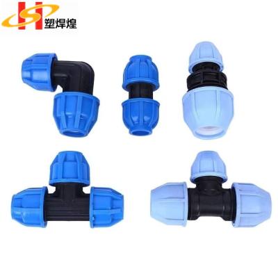 China HDPE pe ppr T connector quick coupling pneumatic connector plug quick coupling fitting for sale