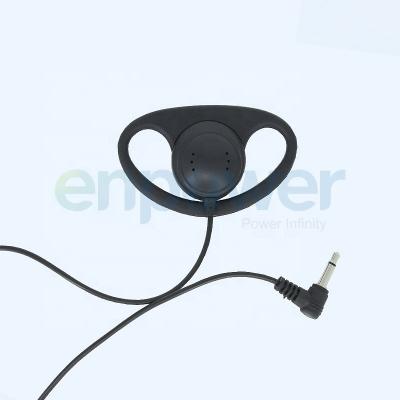 China Ear hook listen alone D shaped earhook with 3.5mm plug for two way radio for sale