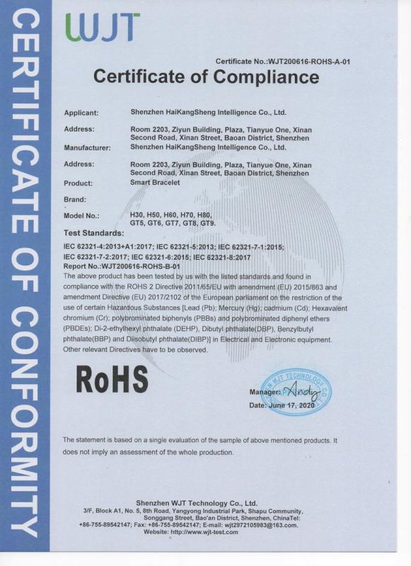 RoHS - Zhejiang Zhuoyue Electronics Co., Ltd.