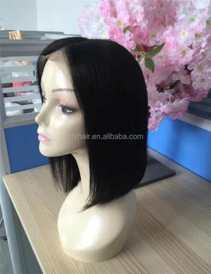 China Aliexpress Silky Straight Saxy Wave Full Wave Overnight Delivery In Stock Hair 8inch Short Lead Lace Front Wig for sale