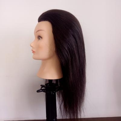 China Hair Salon Cut Salon Practice Doll Wig Black Mannequin Wholesale Training Head Barber Training Head for sale