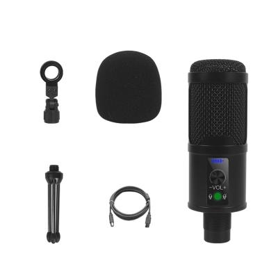 China Microphone USB Microphone Condenser BM-65 Handheld Recording Microphone with Stand for PC Karaoke Streaming Podcasting for Youtube for sale