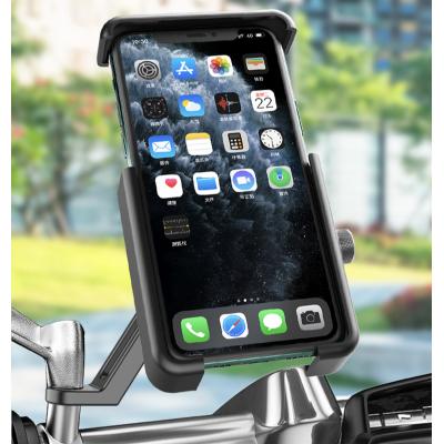 China Mobile Phone Holder Bracket MTB Mountain Bike Mobile Phone Bracket Mobile Phone Holder Aluminum Alloy Scooter Bicycle Cycling Accessories for sale