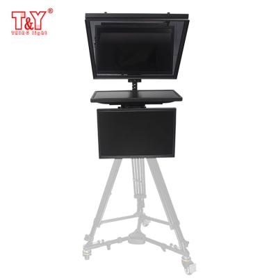 China Portable large size broadcast TV studio 22 inches teleprompter with carrying case for sale