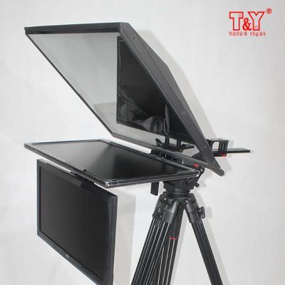 China 22 inches self-reversing screen teleprompter for studio with telent monitor for sale