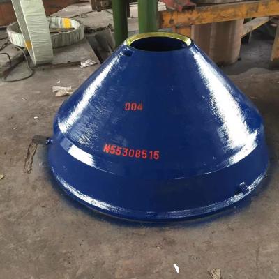 China Mn13Cr2 Blauwe de Maalmachinevervangstukken van het Mantel Concave Hoge Mangaan Te koop