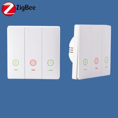 China Control Lights Zigbee Wi-Fi Switch 3 Band 220V Smart Christmas Light Controller Lamp Switch Touch Screen for sale