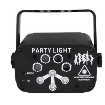 China Theme Park LED DJ Disco Lights 8 Beam 128 Patterns Laser Projector Light Room Decoration Stage Light Effect For Bar Club Party for sale