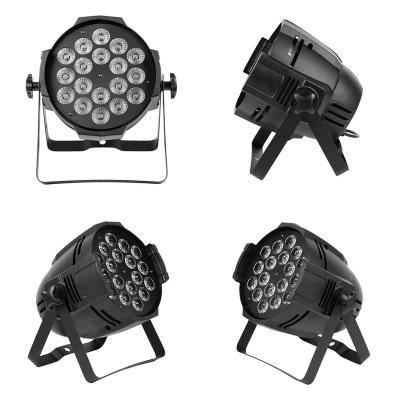 China Wedding pro dmx 6 in 1 rgbwa 6in1 18x18w uv wash 64 par can led par light for sale