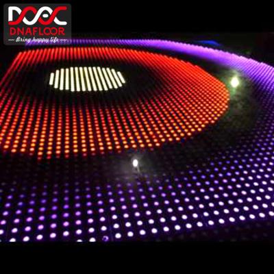 China wholesale p4 p5 p6 dynamic point pressure sensitive interactive led dance floor from warehouse for sale