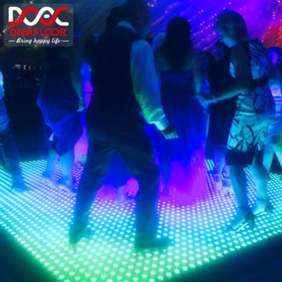 China Other 12x12 pixels 12v interactive led video rgb 1m dance floor for party event for sale