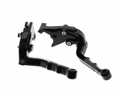 China Aluminum Alloy FX CNC Racing Part T6 Anodized Black Motorcycle Parts FZ6 FAZER FZ6R FZ8 Brake and Clutch Levers for sale