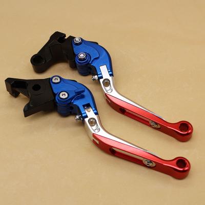 China Motorcycle Control Brake System CNC Milled Billet Aluminum F650GS Foldable and Extendable Adjustable Clutch Brake Levers for sale