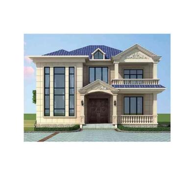 China Various Modern Popular Prefab Two Story Steel Villa Massive Wooden Prefab Factory Building for sale