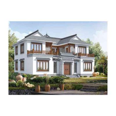 China Modern Popular Product Gypsum Ceiling Panel Material Steel Structure Villa Prefab House for sale