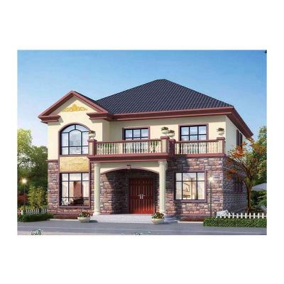 China Iso9000 Modern Ce Au/Nzs Certified Light Steel Villa Modern Residential Prefab Duplex Homes for sale