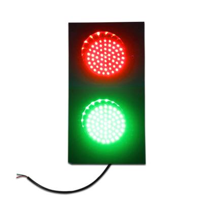 China Cold Rolled Plate Teaching 125mm Green Red Mini LED Traffic Lights Light for sale