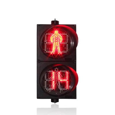 China PC 10 Years Factory Countdown Pedestrian Timer 110v 300mm Led Traffic Light for sale