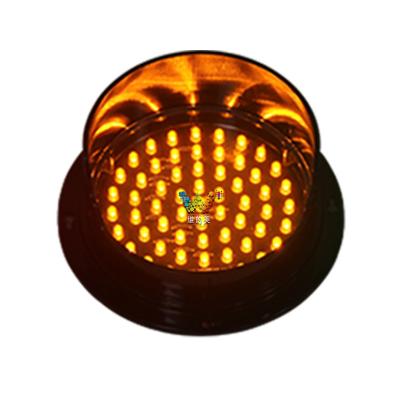 China PC Customized 125mm Amber Led Traffic Lights Lamp for sale