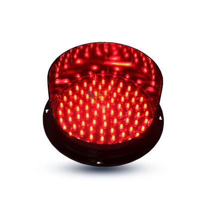 China PC For Road Safety 200mm Traffic Lights Red Led Light for sale