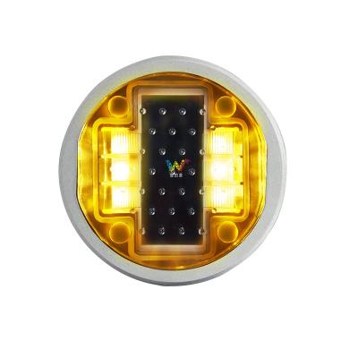 China Aluminum Level Aluminum Solar Landscape Sidewalk Decoration Villa High Brightness Dock Light Dock Deck Driveway Round Shape Led Solar Road Stud for sale