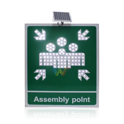 China Road Safety 10 Years Factory LED Road Sign Solar Warning Flashing Sign for sale