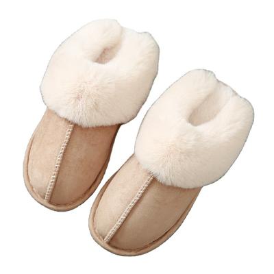 China Winter House Maid Slippers Warm Plush Fashion Unisex Fur Slippers Luxury Women for sale