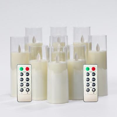 China Flameless flicker flameless candles led candle set, indoor candles with lights set, battery candles led flameless flicker candles for sale