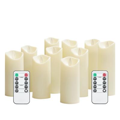 China Flameless Flickering Candles 2.2in Flameless Remote Control Moving Flame made of premium plastic flickering led candles with moving flame for sale