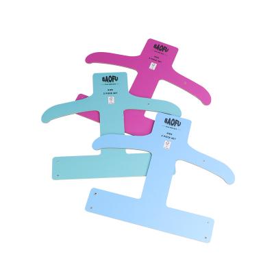 China Durable Chinese factory custom clothing cardboard hangers shopping display paper hangers for sale