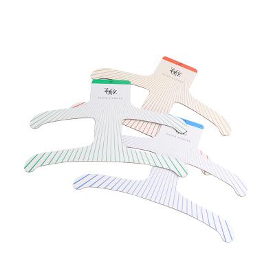 China Durable Wholesale fashion recycled paper clothes paper hangers for sale