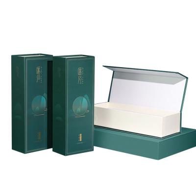 China Recyclable Customized magnetic cosmetic flip box, personal care eyelash shampoo bottle, gift packaging box for sale