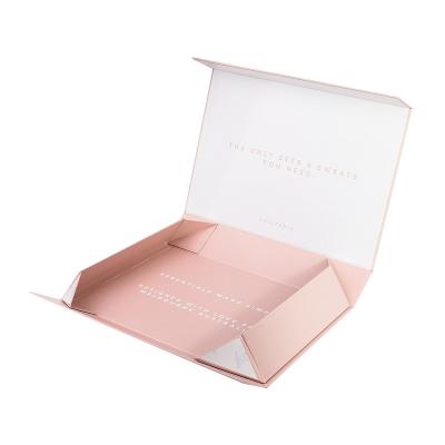 China Handmade Custom folding carton clothing portable clamshell box Small business gift box for sale