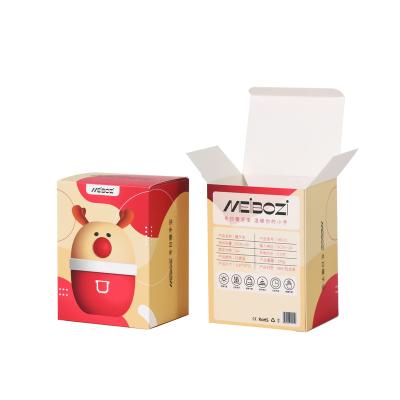 China Recyclable Free design of small folding carton customized pharmaceutical cosmetics packaging box for sale