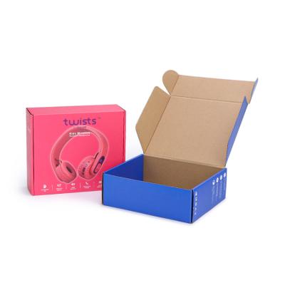 China Recyclable Wholesale Logo Custom Mailer Packaging Stereo Gaming Headphone Packaging Folding Cardboard Box Corrugated Board Paper Box for sale