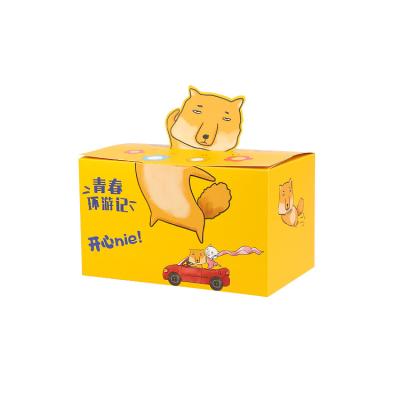 China Bio-degradable Factory custom printed kraft paper gift box cartoon shape packaging paper box  coffee mug set christmas gift box for sale