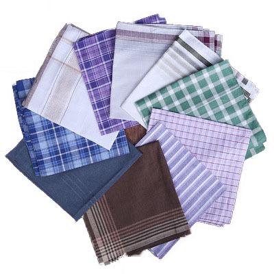 China Cotton men's and women's handkerchiefs with 32 thread counts for sale