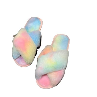 China Anti-odor factory good prices cotton casual warm slippers heel home flat fuzzy indoor slippers for sale