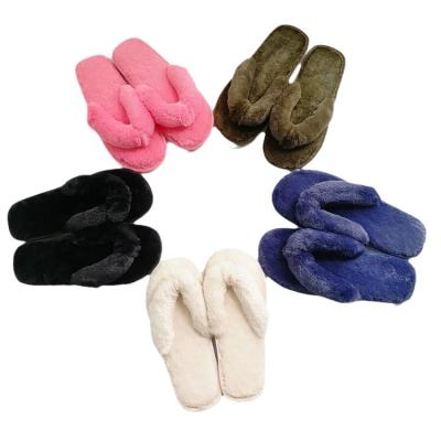 China High quality and best price women's slippers warm fluffy home anti-slip slippers for sale