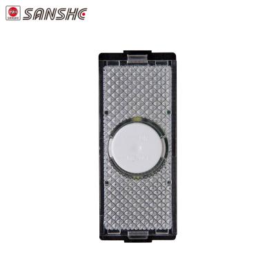 China Black PC SANSHE Emergency Light 1 Strip / Material Wall Switch / Electrical Switch for sale