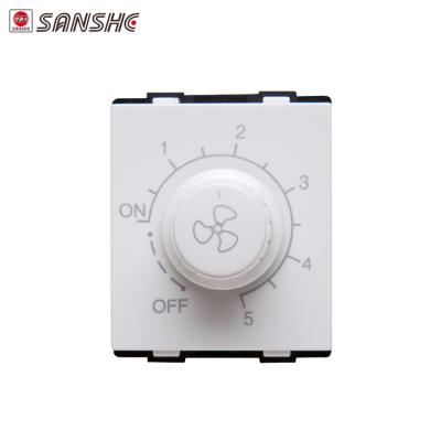 China Black PC SANSHE Material Dimmer Light Fan 300w/wall Switch / Electrical Switch for sale