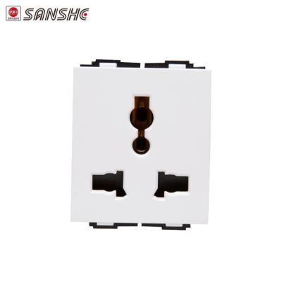 China Universal SANSHE Black PC Hardware 16A Socket/Wall Socket/Wall Outlet for sale