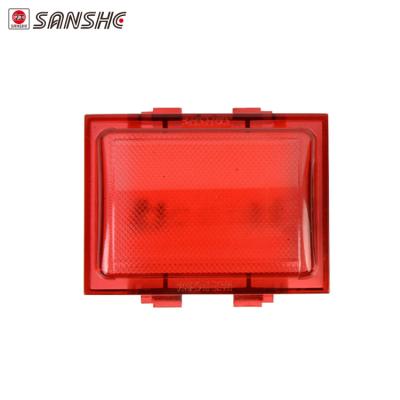 China SANSHE black PC night lamp hardware switch /wall (red) / electric switch for sale