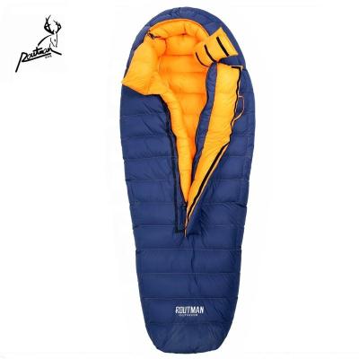 China Mummy RS-400 Routman 1.63kg Lightweight Waterproof Bondage Hiking Down Packable Passionate Sleeping Bag For Snow Mountain for sale