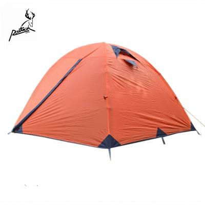 China Diagonal Bracing Type ROUTMAN 3-4 Person Waterproof Family Hiking Outdoor Camping Tent RT-203 for sale