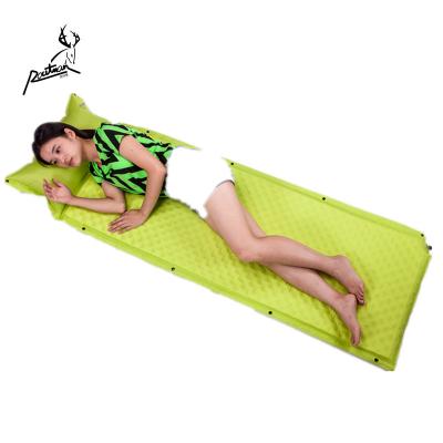 China Self Inflatable Mat With Pillow XM-04 ROUTMAN Cheap Air Sleeping Self Inflating Pad for sale