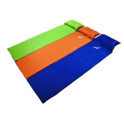 China PVC Light Self Inflatable Picnic Mat Air Bed Sleeping Pat Camping Mattress for sale