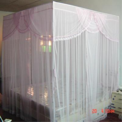 China Folded Adult Rectangular Hanging Mosquito Net With Frame for sale