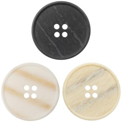 China Other Full Size Polyester Buttons For Clothing White Black Brown Wood Texture Wholesale Factory 28mm/30mm Large for sale