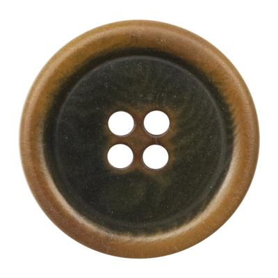 China Sustainable Scorched Green Nut Buttons For Clothing Vintage Dark Forest Green 15mm/20mm/23mm Corozo Button Wholesale for sale